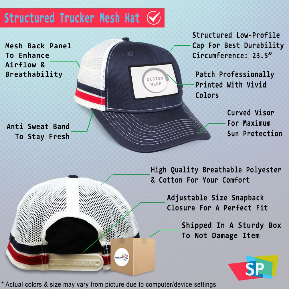 Speedy Pros patch hat showing snapback closure for easy adjustable fit