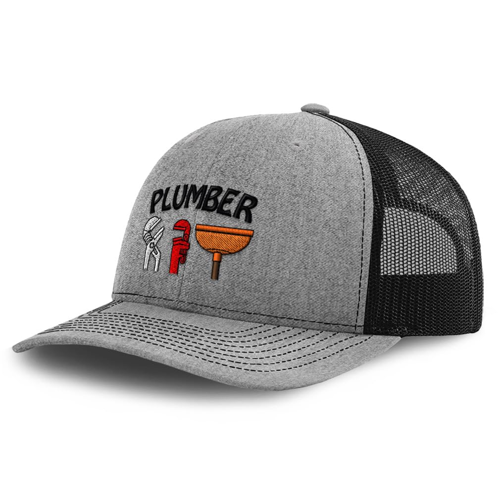 Speedy Pros Richardson Trucker Hat with Plumbing Tools Topper embroidery for durable daily wear