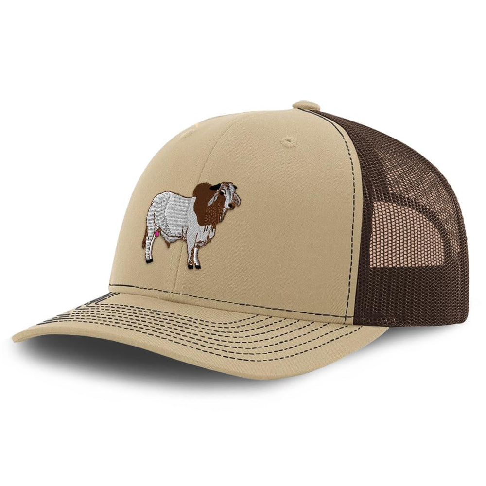 Speedy Pros Richardson Trucker Hat with Western Horse Bull embroidery for rugged farm style.
