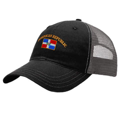 Speedy Pros Richardson hat with Dominican flag embroidery for casual, stylish everyday wear.