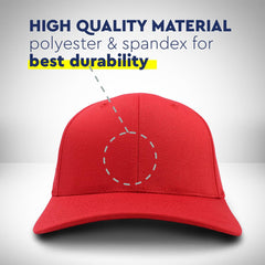 Speedy Pros two-size Flexfit cap for a secure, tailored feel.