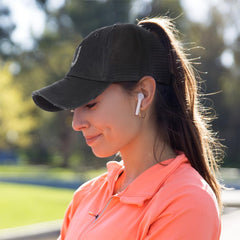 Speedy Pros mid-profile cap with coral embroidery for stylish everyday wear.