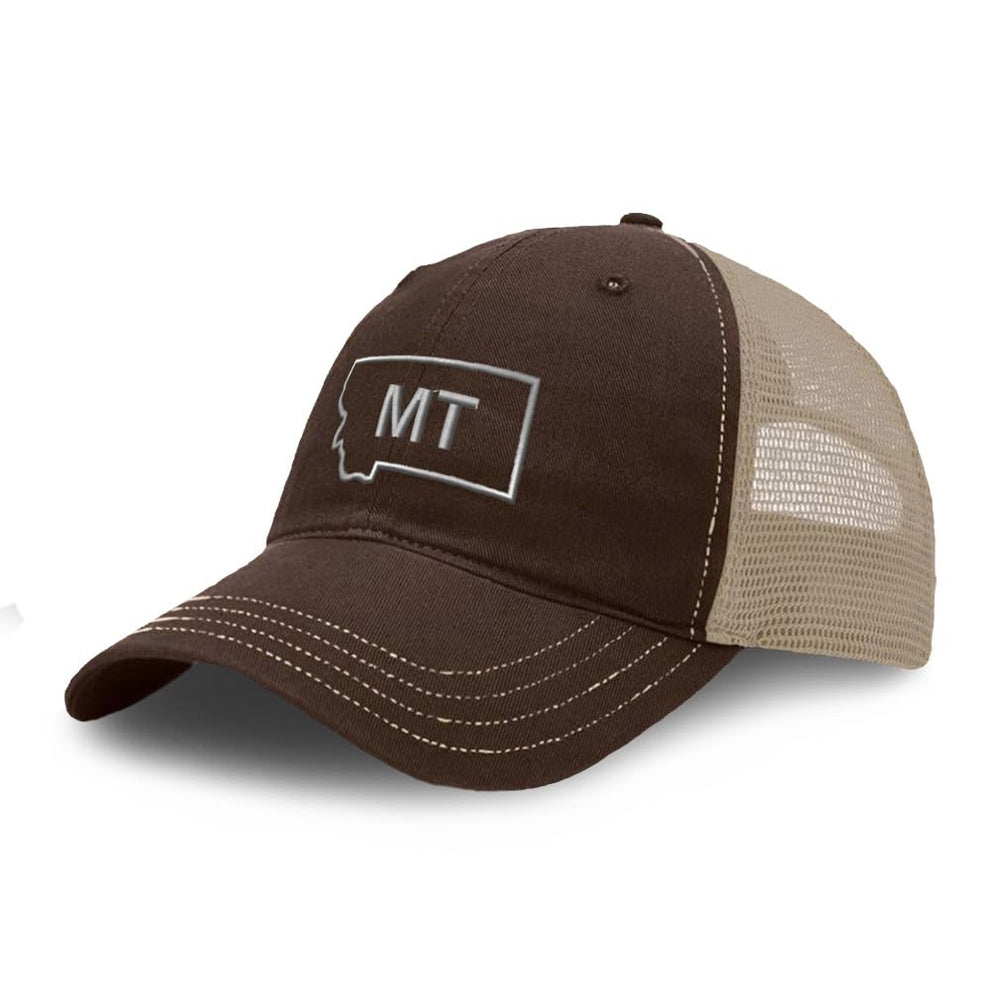 Speedy Pros Richardson soft mesh cap with Montana State Map embroidery for bold, long-lasting style