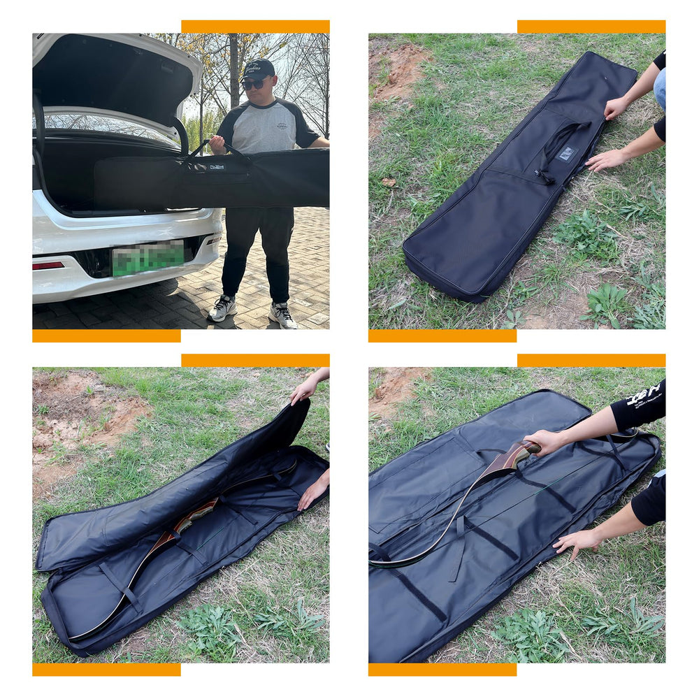 SPG archery bow case outside-zip-pocket-accessories provides fast access to small tools.