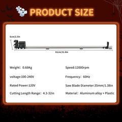 SPG Arrow Saw dust cover reduces debris for cleaner archery sessions.