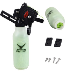 SPG Bowfishing Reel body shows lightweight ABS and aluminium durability for field use