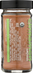 Spicely Cinnamon Ground Ceylon cap closeup shows airtight seal for freshness.
