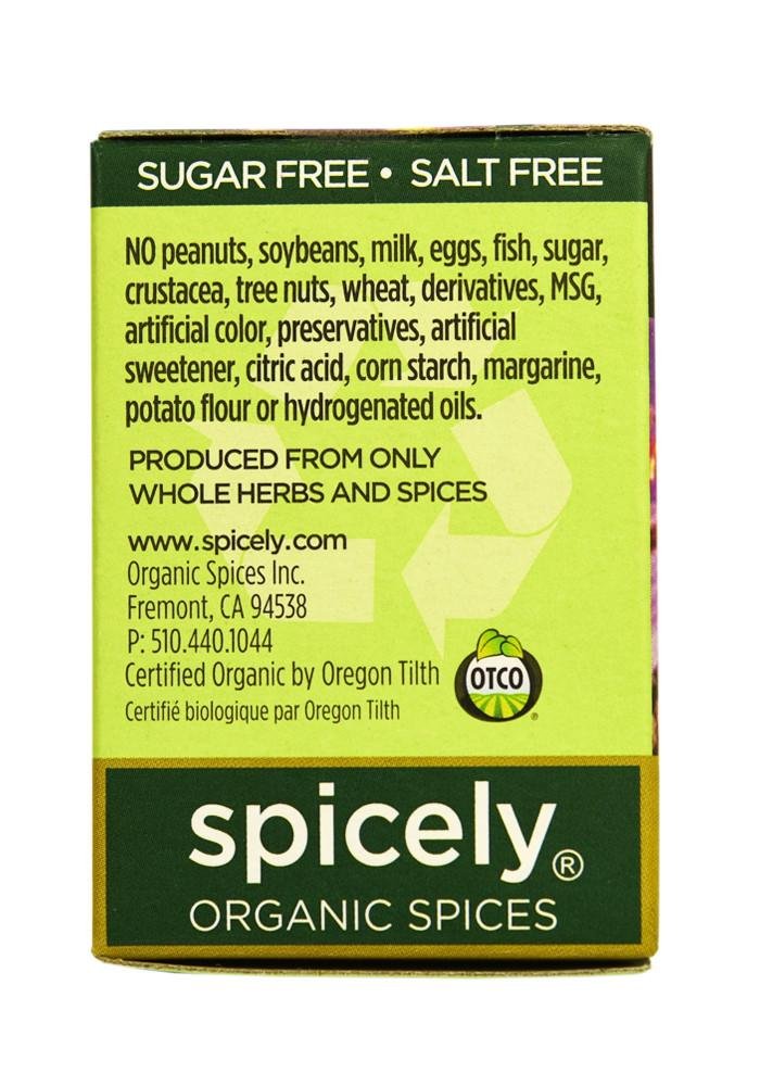 SPICELY organic nutmeg whole ecoBox 0.10 oz certified gluten free