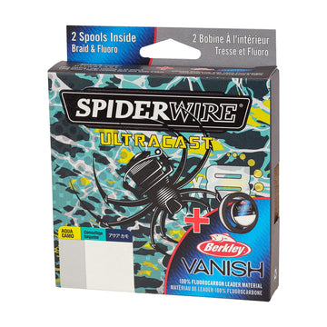 SpiderWire dual-spool pack box showcases two spools in one convenient package.