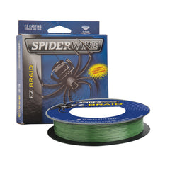 SpiderWire EZ Braid smooth-cast line in moss green enhances sensitivity for freshwater bites