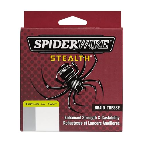 SpiderWire Stealth Braid 300yards fluoropolymer fibers on view enable smoother guide slides