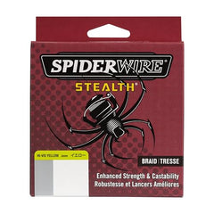 SpiderWire Stealth Braid 300yards fluoropolymer fibers on view enable smoother guide slides