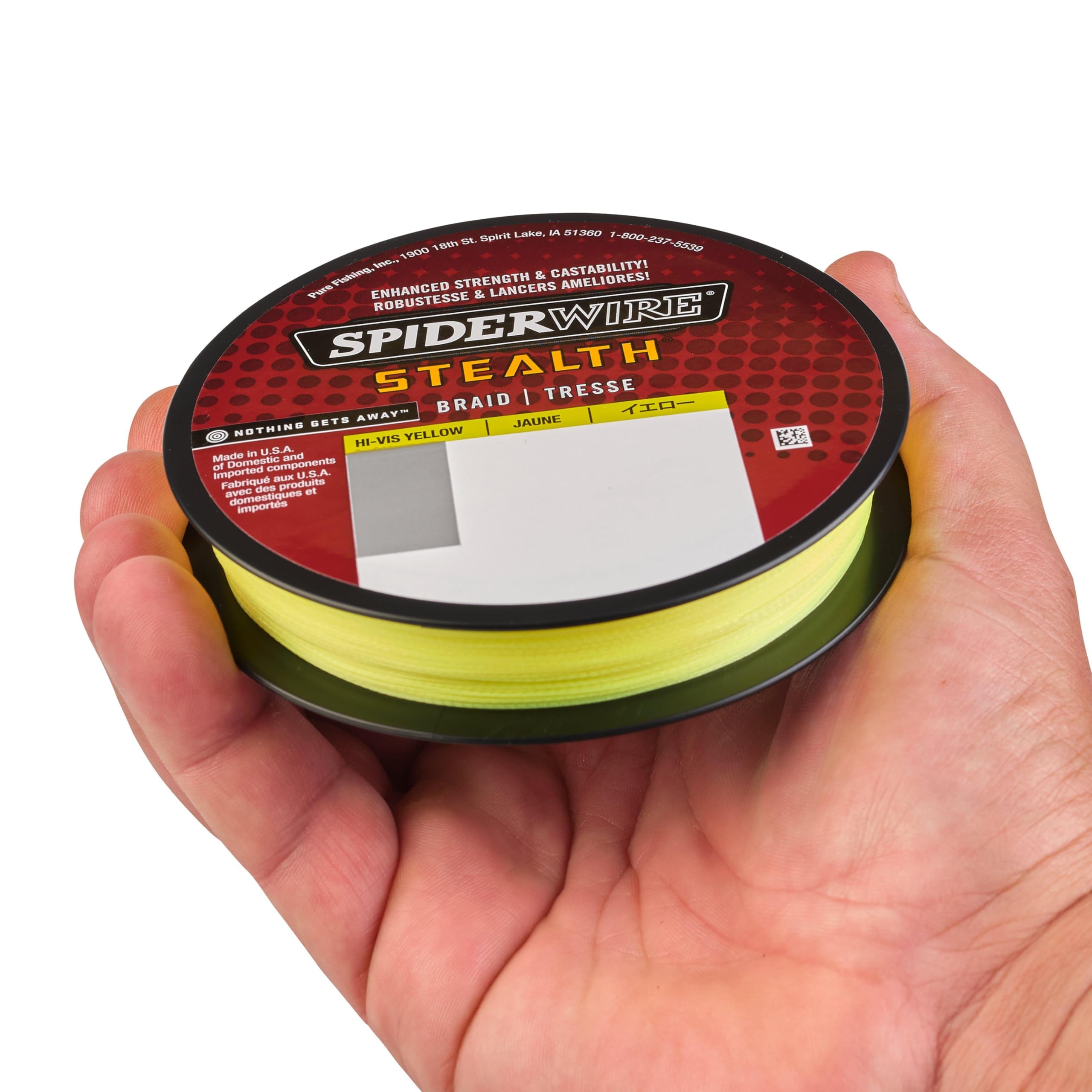 SpiderWire Stealth Braid 300yards thin diameter and high sensitivity for quick bite indication