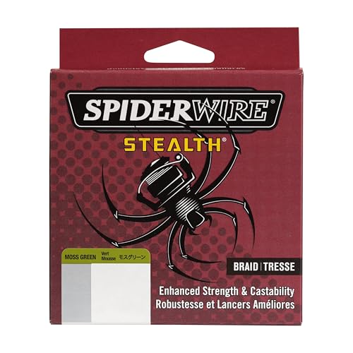 SpiderWire Stealth Braid uses Dyneema fiber for high strength per diameter.