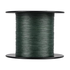SpiderWire Stealth Braid passing through fishing guides with smooth, whisper-quiet performance.