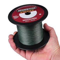 SpiderWire Stealth Braid ready for saltwater and freshwater use in rugged conditions.