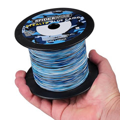 SpiderWire Stealth fluoropolymer-treated microfibers closeup highlights ultra-smooth glide through guides