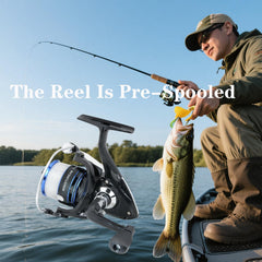 Spinning reel with 12+1 corrosion-resistant bearings