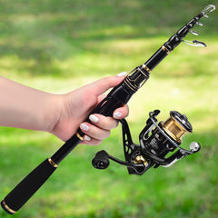 2000-size spinning reel with adjustable left/right handle