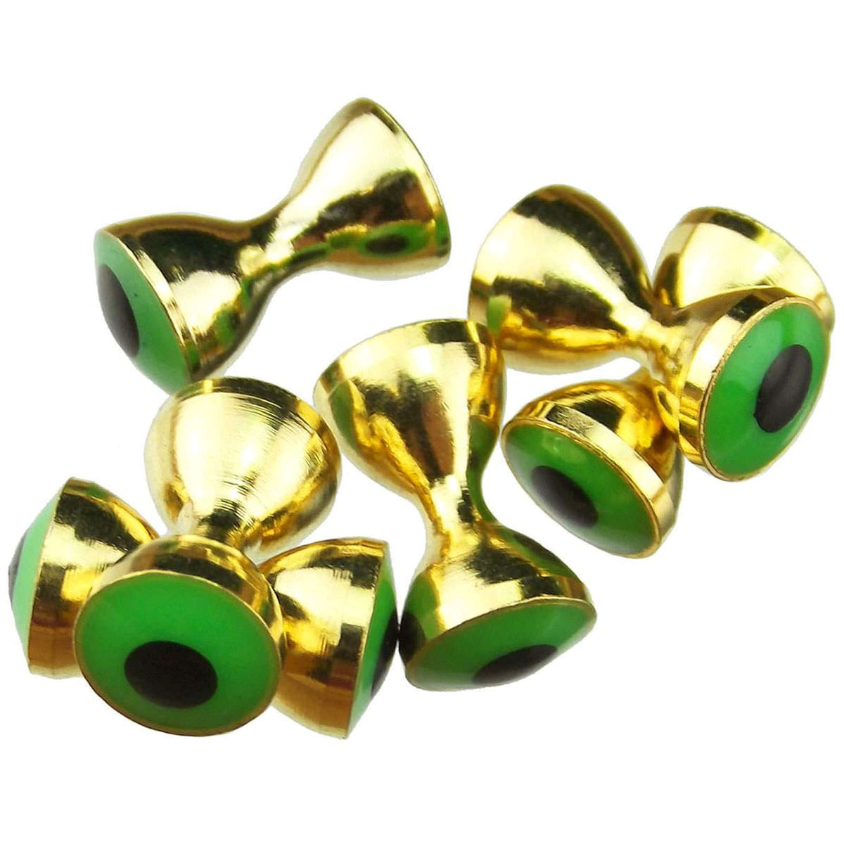 Spirit River Real Eyes Plus 1/4 inch gold chartreuse with barbell for secure, lifelike deep-water accuracy.