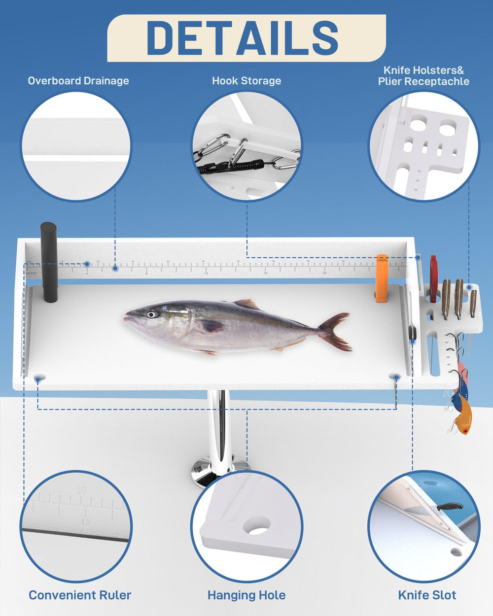 Spirrelab rod holder stainless steel design resists corrosion for marine use