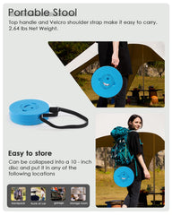Spisces heavy-duty stool withstands 800lbs for reliable outdoor seating.
