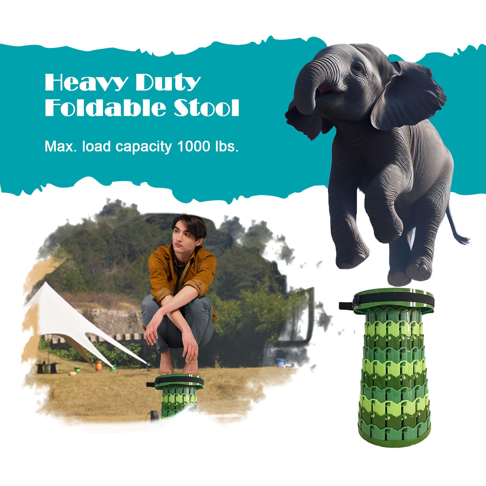 Spisces stool weighs 3.58 lbs for easy carry and portability.