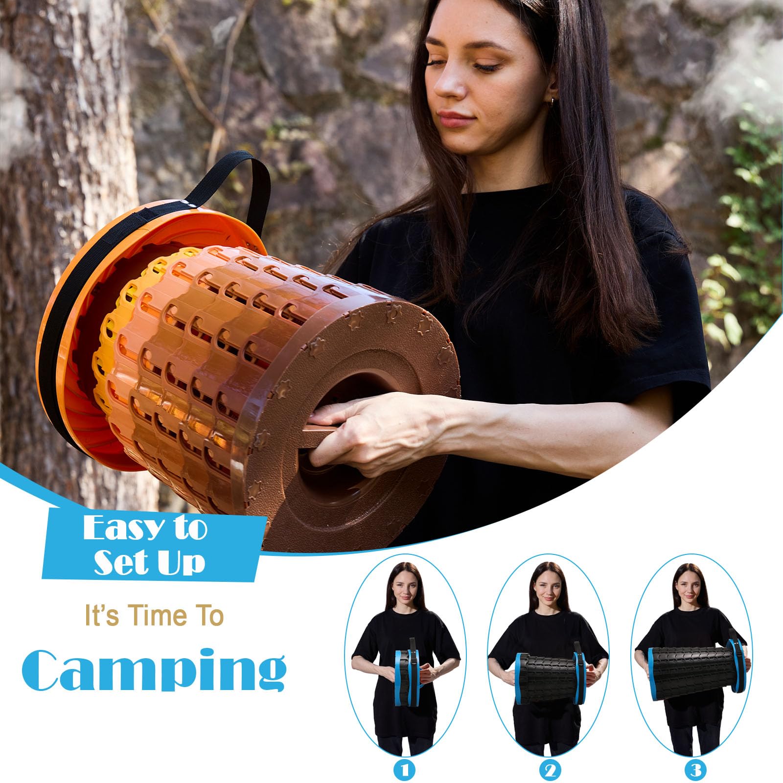 Spisces stool in outdoors use for camping and festivals.