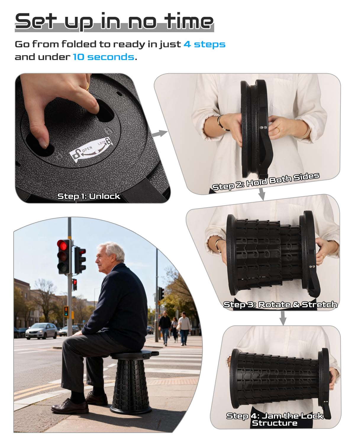 Spisces XXL stool concert-stadium demonstrates versatile seating at events.