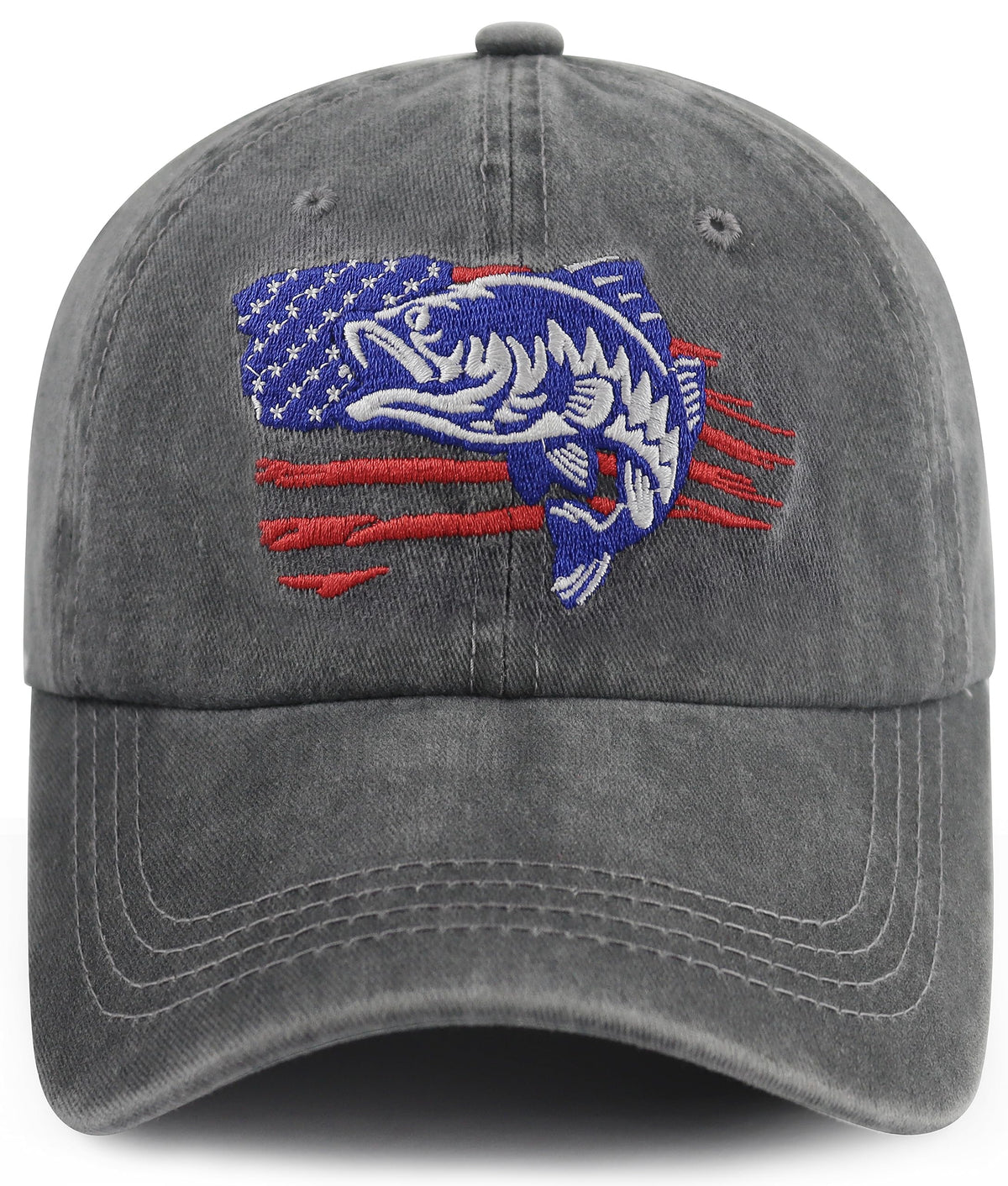 Splash Brothers USA Flag Fishing Hat - Embroidered Cap for Men and Women