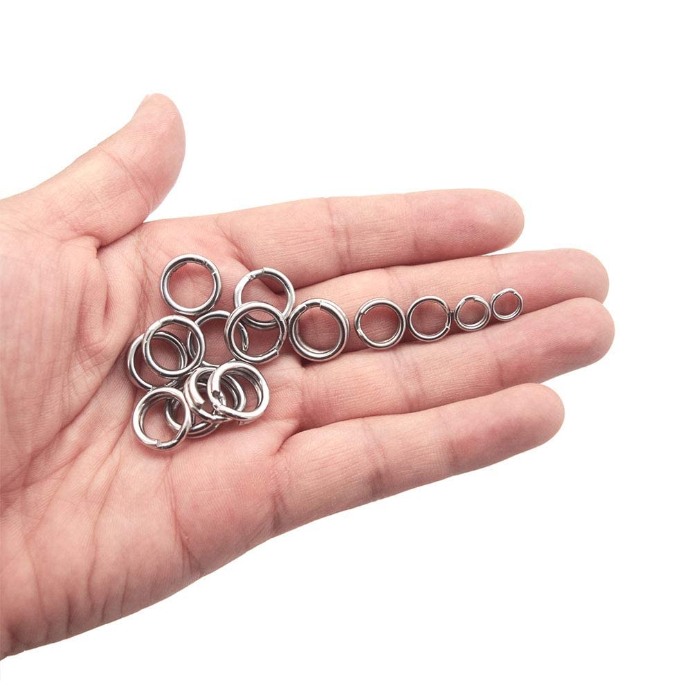 10# split ring 210lb 100pcs stainless steel