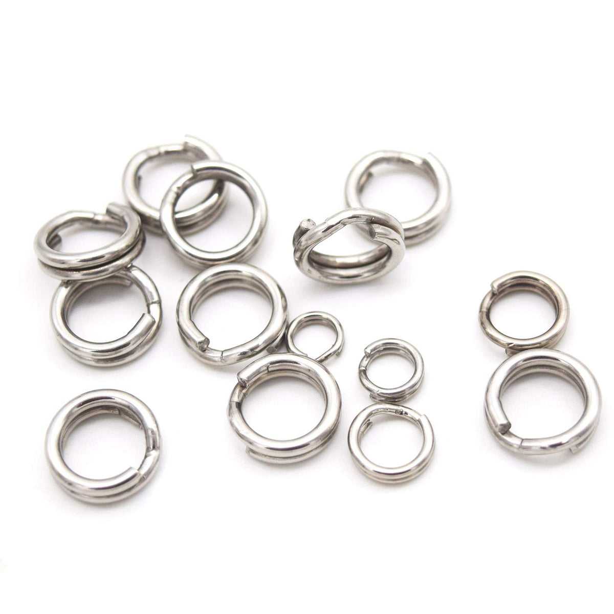 5# split ring 38lb 100pcs stainless steel
