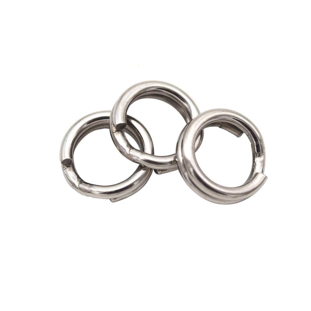 6# split ring 50lb 100pcs stainless steel