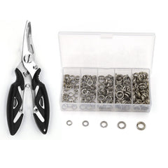 Open stainless steel split rings in five sizes from 5.4mm to 8.6mm
