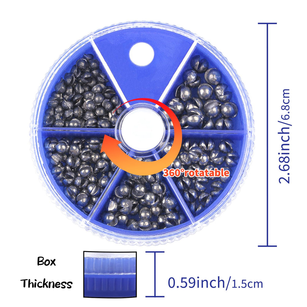 Compact round storage box for organizing weights