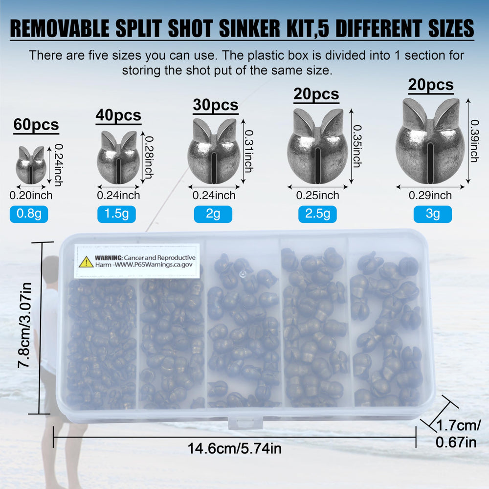 Sturdy lead sinkers with smooth surface