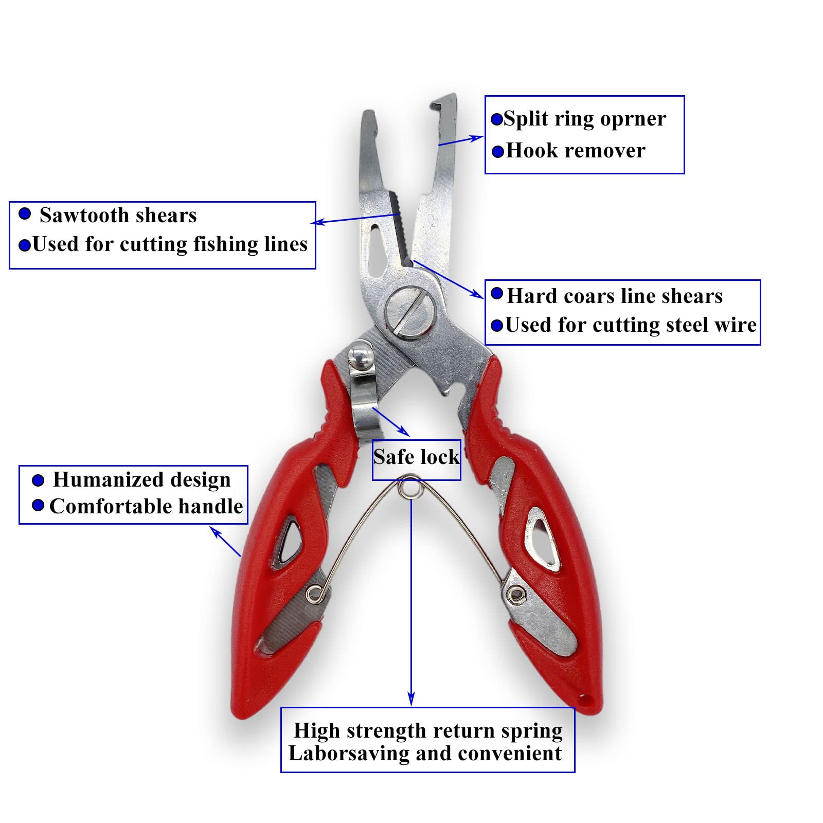 Split rings tensile strengths from 24 to 100 lb for saltwater fishing