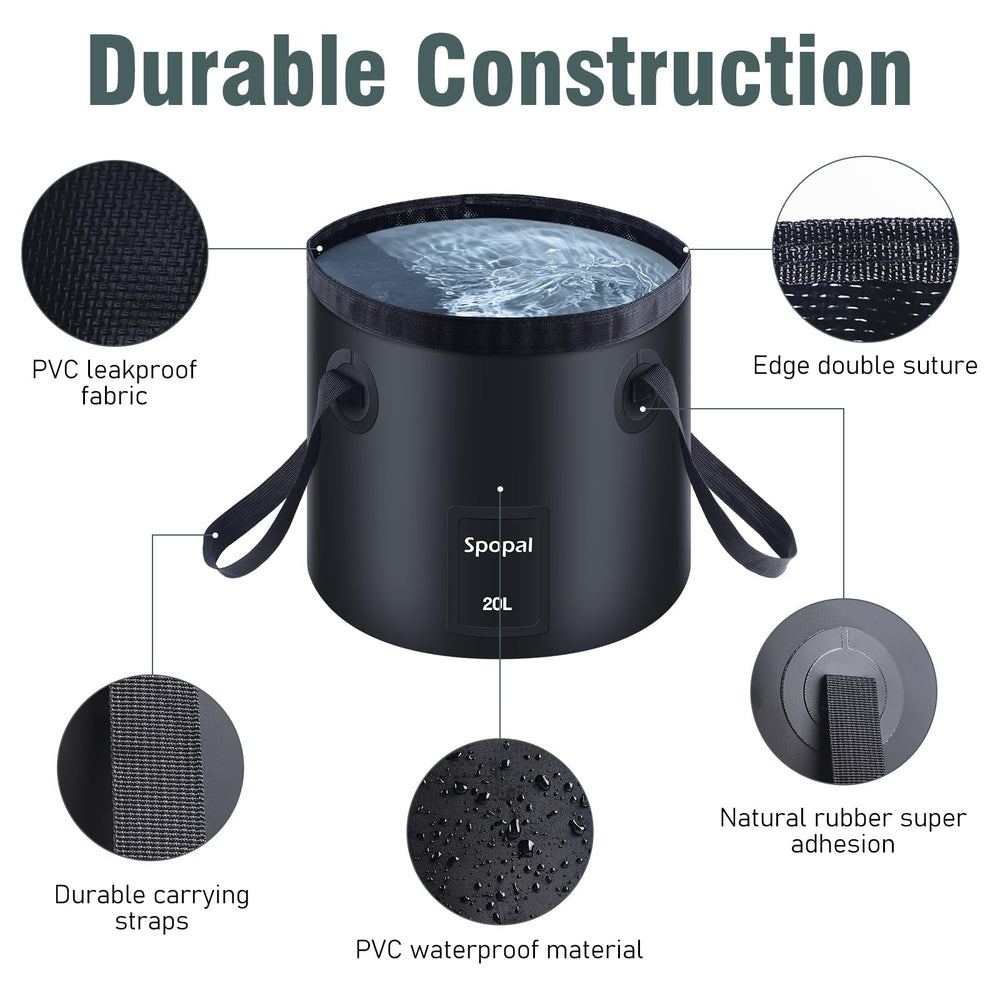 Spopal collapsed bucket stored compactly to save packing space