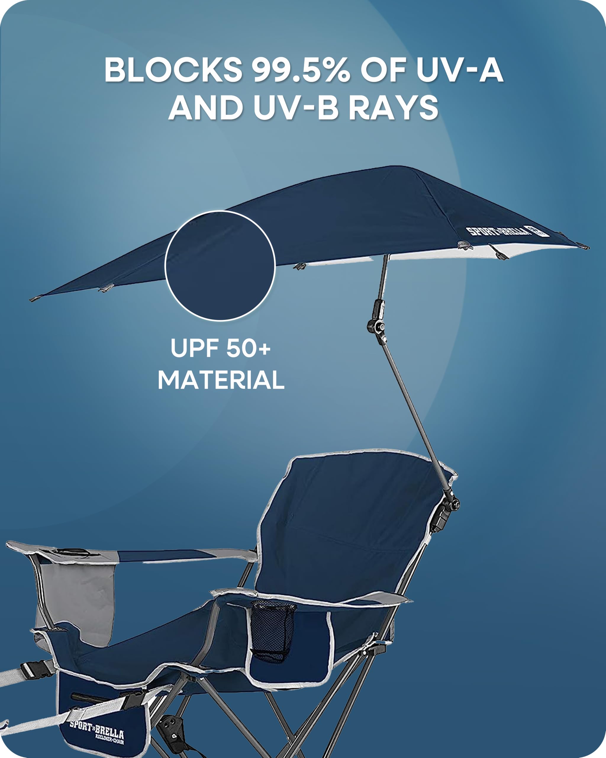 Sport-Brella carry bag enables easy transport and compact storage.