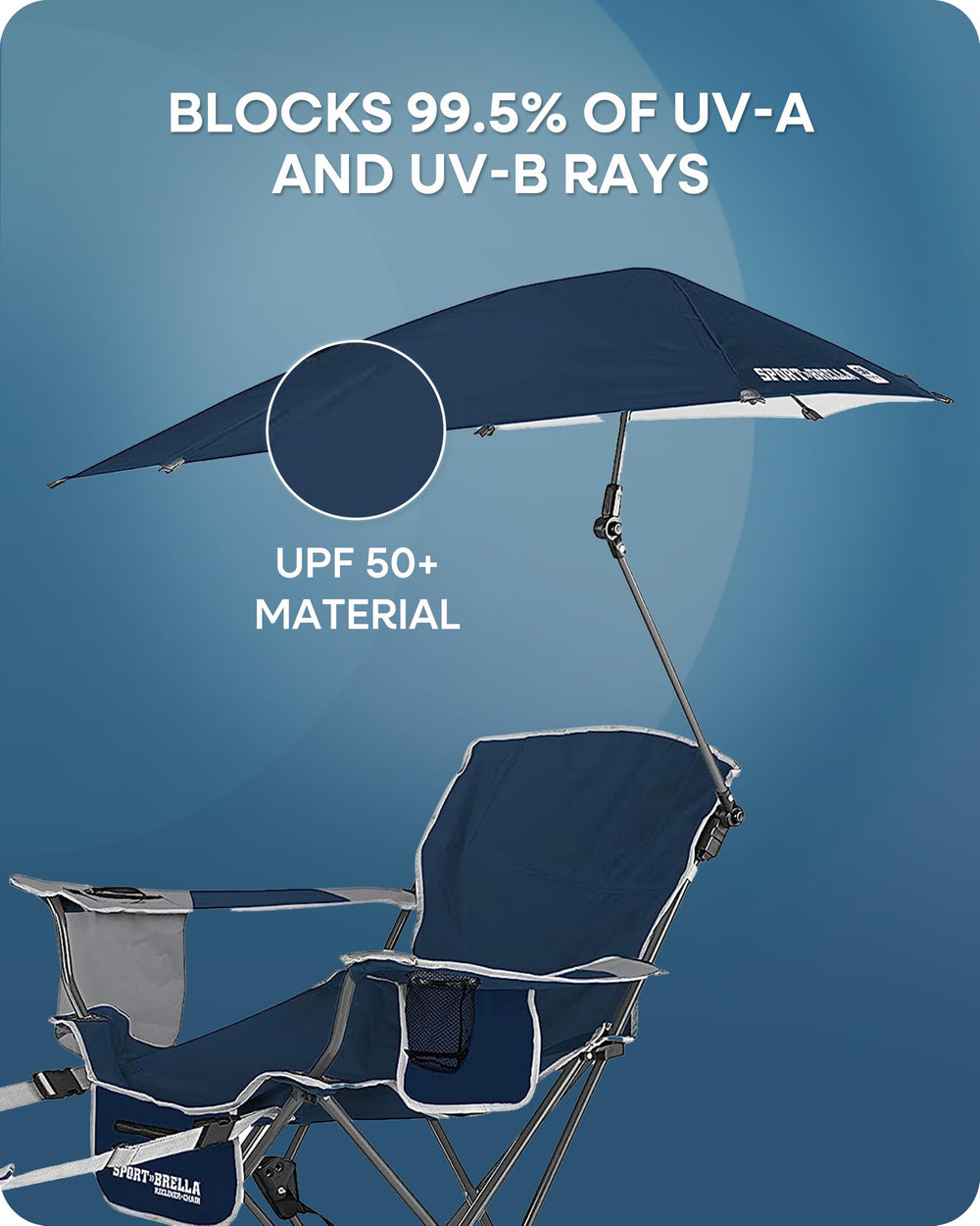 Sport-Brella carry bag enables easy transport and compact storage.