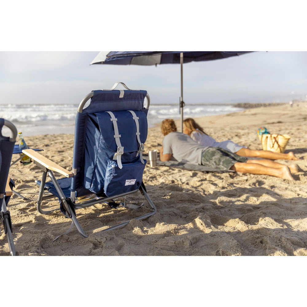Sport-Brella SB Backpack Chair side view showing padded straps for comfortable transport