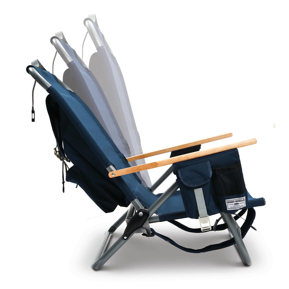 Sport-Brella SB Backpack Chair storage pocket and water-resistant compartment
