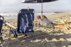 Sport-Brella SunSoul front view showing padded backpack straps for easy carrying.