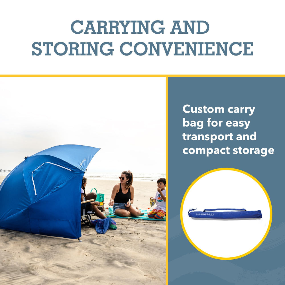 Sport-Brella Super-Brella in outdoor setting for beach or camping use