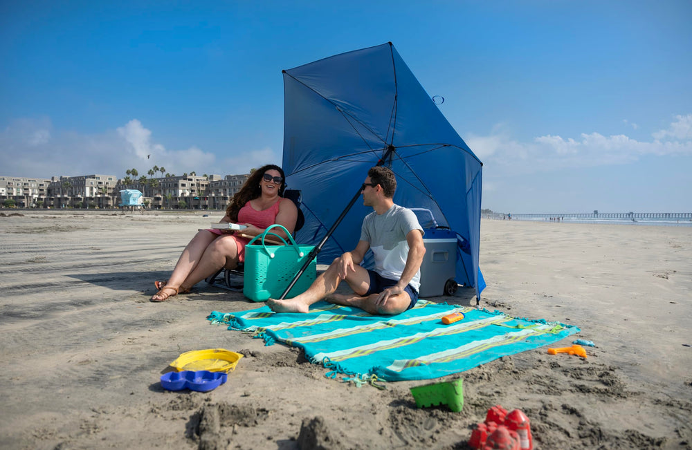 Sport-Brella Ultra portable shade system ready for beach days