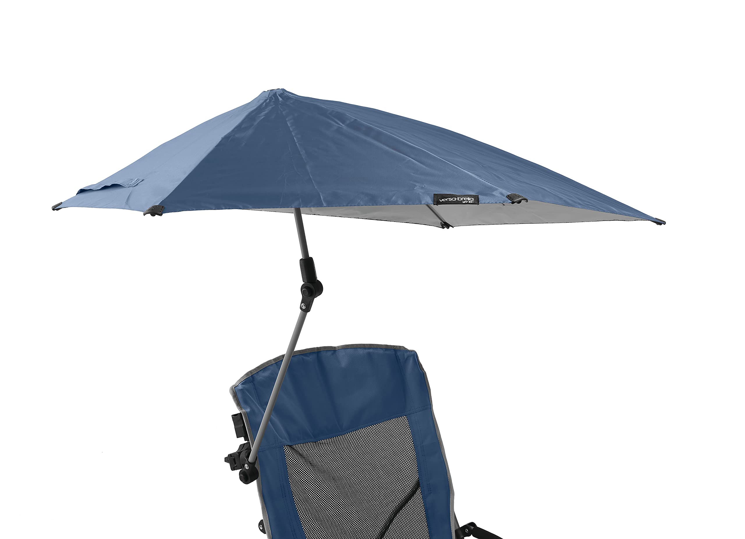 Sport-Brella Versa-Brella attachment clamps on the chair for shade