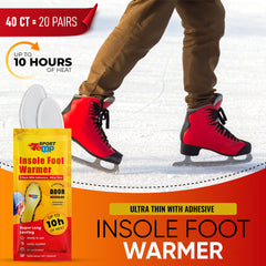 Sport Temp Insole Warmers heat-activation close-up shows warmth starting in minutes.