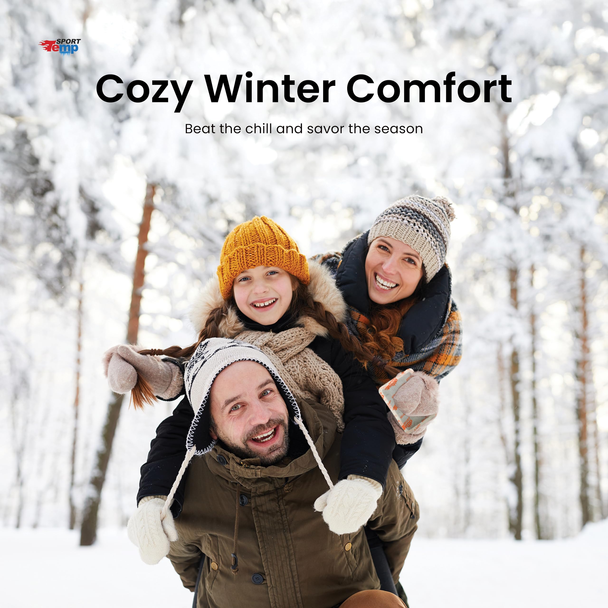 Sport Temp odorless all-natural warmers illustrating safe, odor-free warmth outdoors.