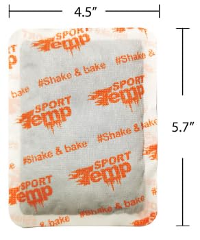 Sport Temp warming activation closeup demonstrates easy 15-30 minute heat activation