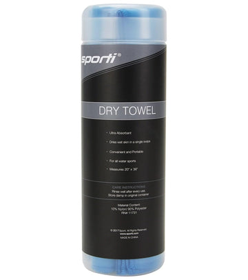 Sporti soft absorbent microfiber towel highlighting comfort and skin-friendly feel
